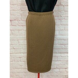 Vintage USA Union Made Tan High Waist Tube Skirt Size 10 EUC